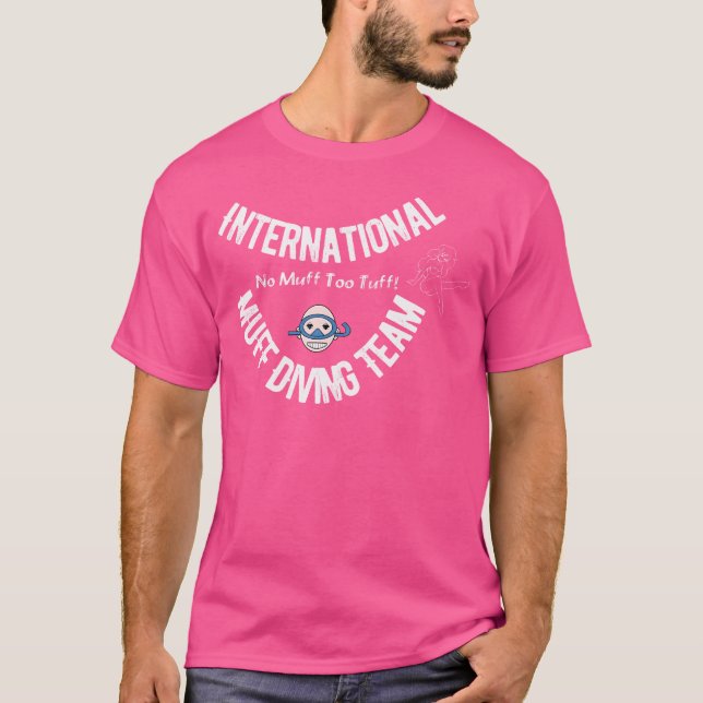 Camiseta Equipe Internacional de mergulho de Muff sem Muff  (Frente)