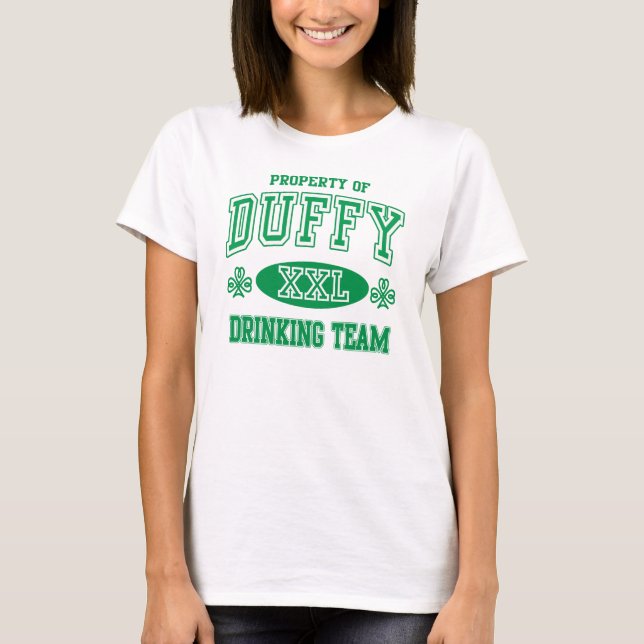 Camiseta Equipe irlandesa bonito do bebendo de Duffy (Frente)