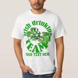 Camiseta Equipe irlandesa do bebendo