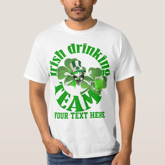 Camiseta Equipe irlandesa do bebendo (Frente)