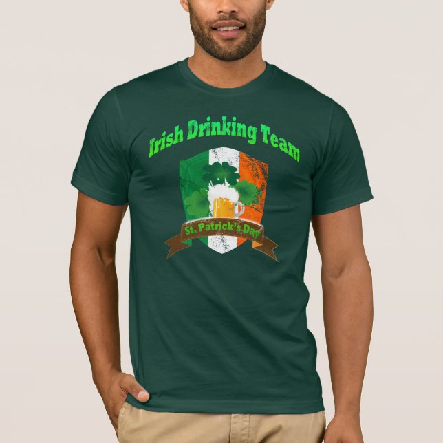 Camiseta Equipe irlandesa do bebendo (Frente)