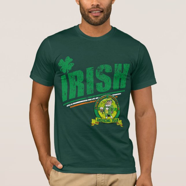 Camiseta Equipe irlandesa do bebendo (Frente)