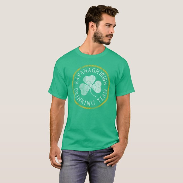 Camiseta Equipe irlandesa do bebendo de Kavanagh (Frente Completa)