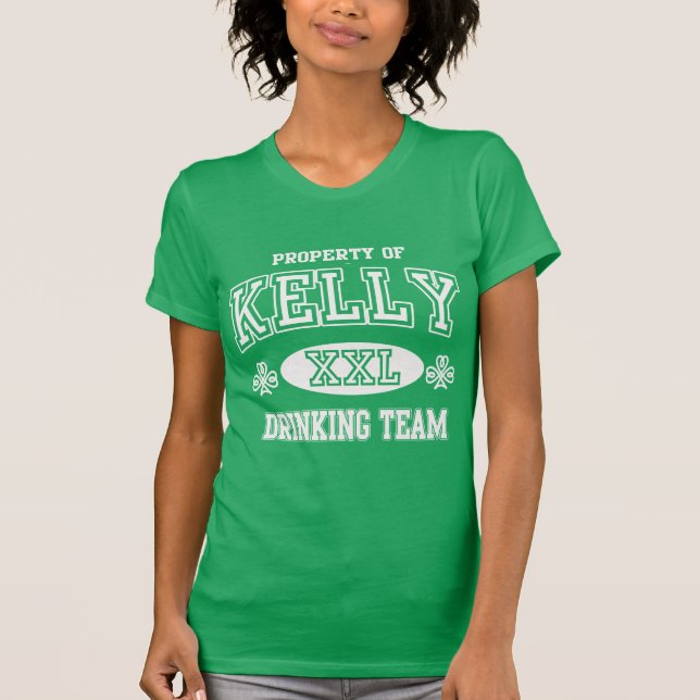Camiseta Equipe irlandesa do bebendo de Kelly (Frente)