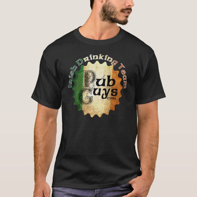 Camiseta Equipe irlandesa do bebendo de PubGuys (Frente)
