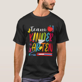 Camiseta Equipe Jardim de Infância de Volta à Escola Pré-Es