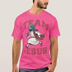 Camiseta Equipe Jesus de futebol Tee Christian Faith Bibl