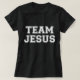 Camiseta Equipe Jesus Mulheres Crianças Diversão Cristã (Frente do Design)