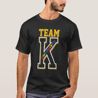 Camiseta Equipe K Professor Aluno da Pré-Escola Volta às Au