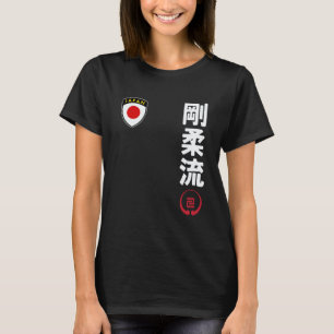 Camiseta Equipe Karate Goju Ryu Bandeira do Japão Kanji Jap