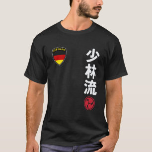 Camiseta Equipe Karate Shorin Ryu Bandeira Alemã Artes Marc