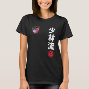 Camiseta Equipe Karate Shorin Ryu EUA Bandeira Artes Marcia