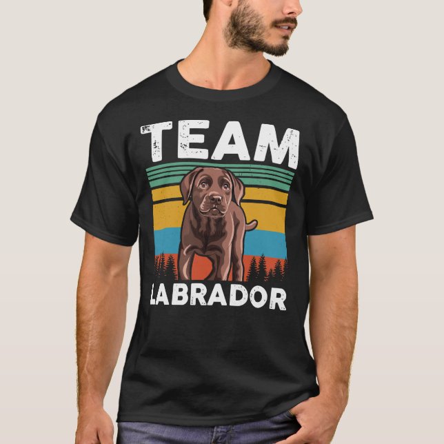 Camiseta Equipe Labrador - Cachorro do Retriever (Frente)