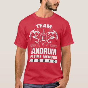 Camiseta Equipe LANDRUM Lifetime Member Gifts T-Shirt
