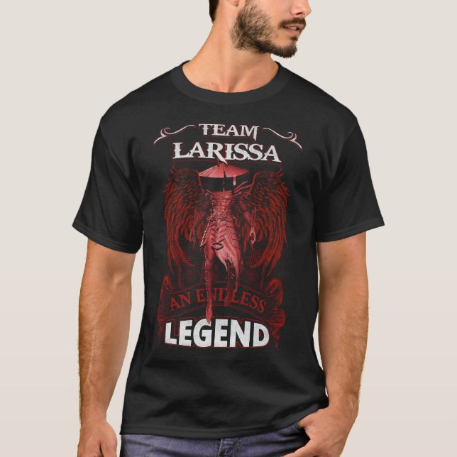 Camiseta Equipe LARISSA - Uma LENDA Sem Fim (Frente)