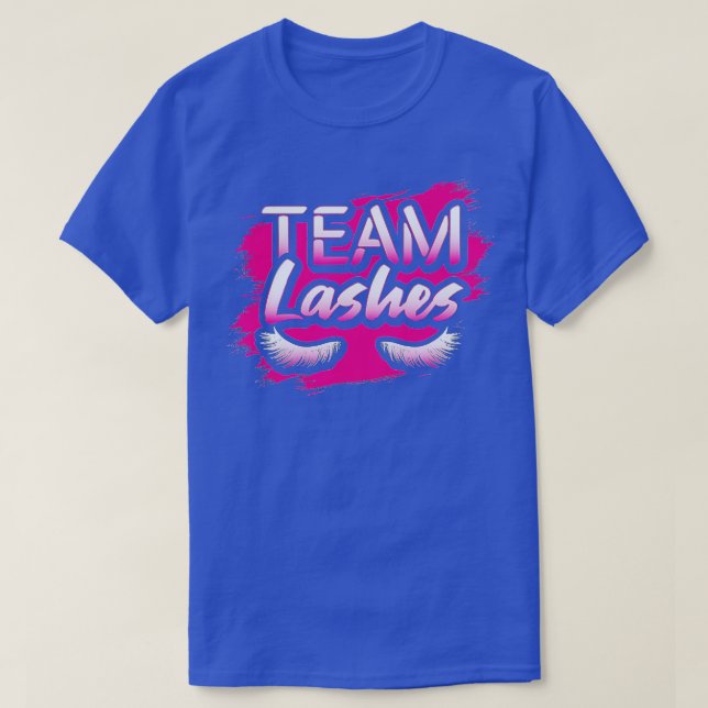 Camiseta Equipe Lashes Gênero Revelar o Cefaleto do Chá de  (Frente do Design)