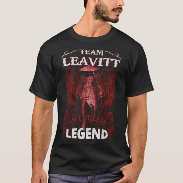 Camiseta Equipe LEAVITT - Uma LENDA Sem Fim (Frente)