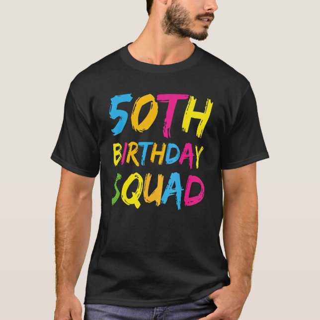 Camiseta Equipe Legal de aniversário de 50 anos feliz do pa (Frente)