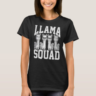 Camiseta Equipe Llama Squad Animal Para Homens