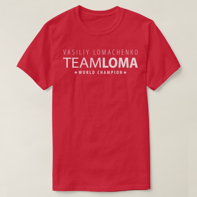 Camiseta Equipe Loma Vasiliy Lomachenko (Frente do Design)