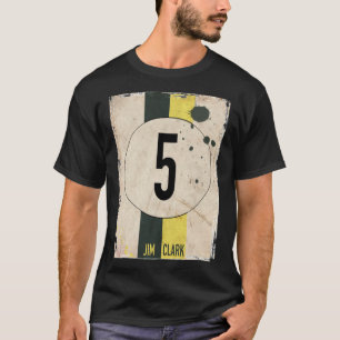 Camiseta Equipe Lotus Jim Clark Número Clássico de T-Shir
