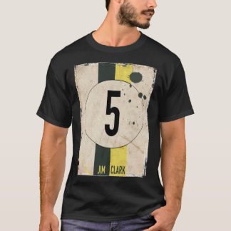 Camiseta Equipe Lotus Jim Clark Número Clássico de T-Shirt