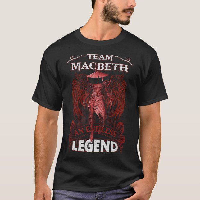 Camiseta Equipe MACBETH - Uma LENDA Sem Fim (Frente)