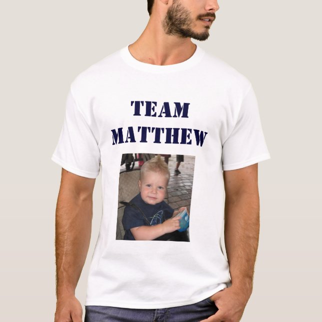 Camiseta Equipe Matthew - homem adulto (Frente)