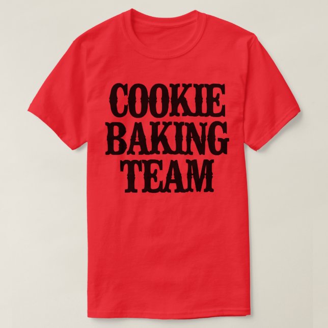 Camiseta Equipe Mínima Funny Cookie Baking 2359 (Frente do Design)
