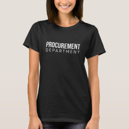 Camiseta Equipe Minimalista do Departamento de Compras