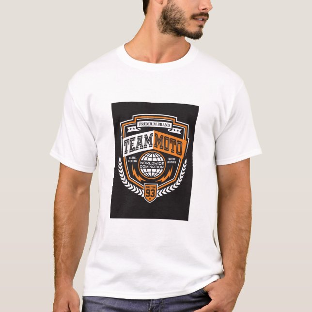 Camiseta Equipe Moto 93, Torre Laranja (Frente)