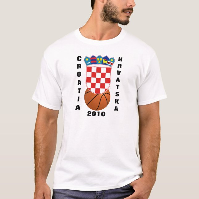 Camiseta Equipe Nacional de Basquete da Croácia (Frente)
