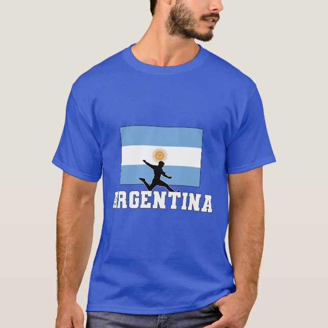 Camiseta Equipe Nacional de Futebol da Argentina (Frente)
