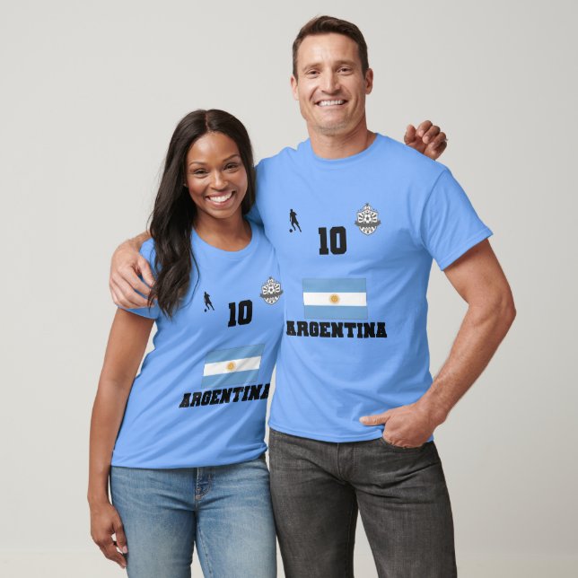 Camiseta Equipe Nacional de Futebol da Argentina (Unissex)