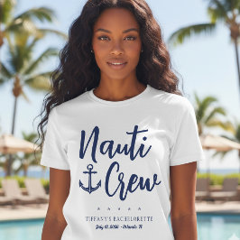 Camiseta Equipe Nauti Âncora Festa de Solteira Náutica
