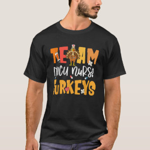 Camiseta Equipe NICU Enfermeira Turkeys Neonatal Intensivo