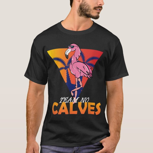 Camiseta Equipe No Calves Flamingo Bodybuilding Gym Malhaçã (Frente)