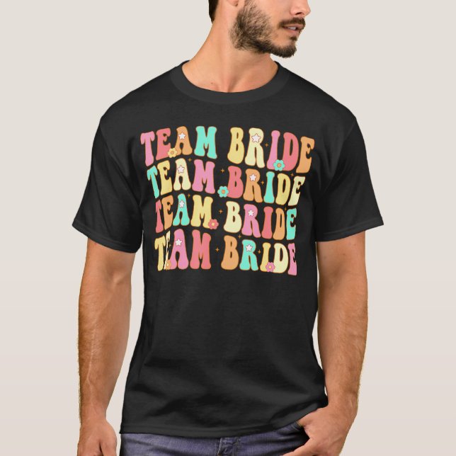 Camiseta Equipe Noiva Eu Faço Equipe Groovy Despedida de So (Frente)