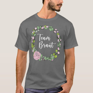 Camiseta Equipe Noiva I Floral Wreath Casamento Boho Style 