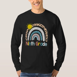Camiseta Equipe Nona Série Esquadrão Volta às Aulas Arco-Ír