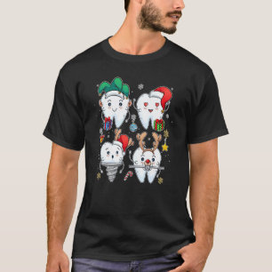 Camiseta Equipe Odontológica de Natal Dentes do Papai Noel