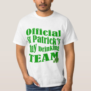 Camiseta Equipe oficial de bebendo do Dia de São Patrício
