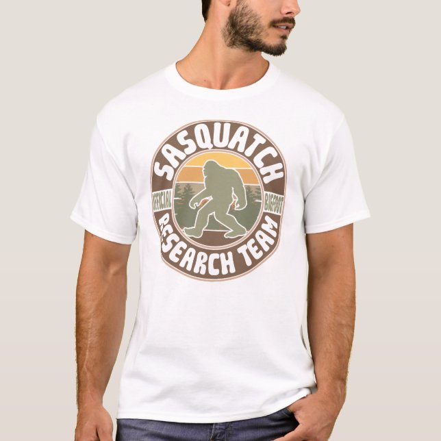 Camiseta Equipe Oficial de Investigação Bigfoot Sasquatch (Frente)