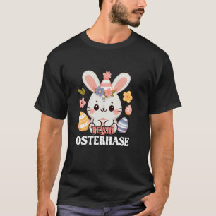Camiseta Equipe Osterhase Coelhinho de Páscoa fofo deseja a