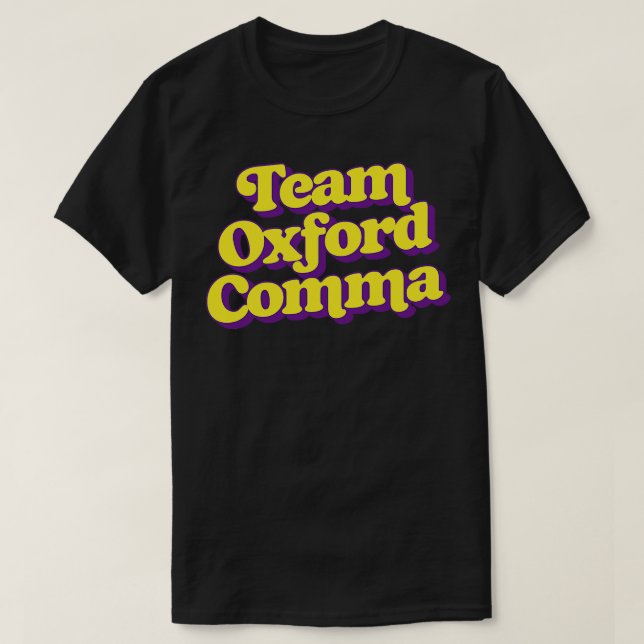 Camiseta Equipe Oxford Comma (Frente do Design)