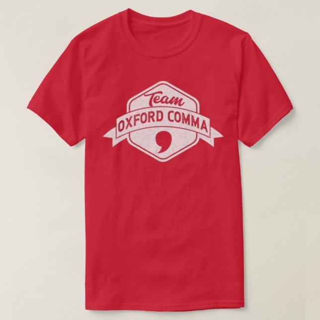 Camiseta Equipe Oxford Comma V5 (Frente do Design)
