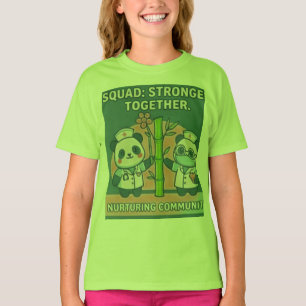 Camiseta Equipe Pandanurse Mais Forte Juntos Equipe Enferma