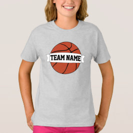 Camiseta Equipe personalizada de basquetebol e nome e númer