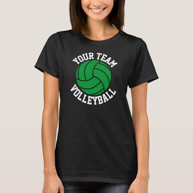 Camiseta Equipe Personalizada De Voleibol Verde - Esporte (Frente)