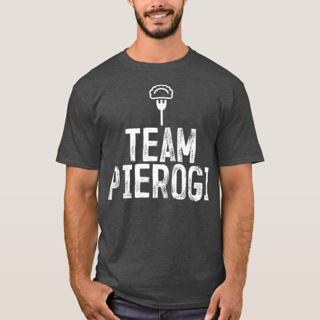 Camiseta Equipe Pierogi Comida Polonesa Prêmio Polonês de C (Frente)